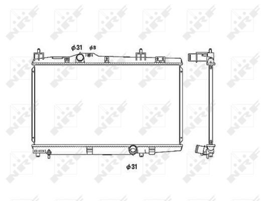 NRF 53449 Radiator, engine cooling - 4