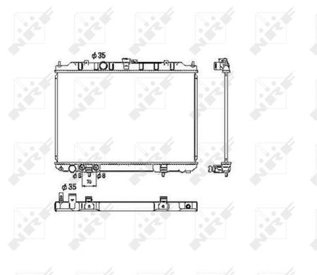 NRF 53453 Radiator, engine cooling - 5