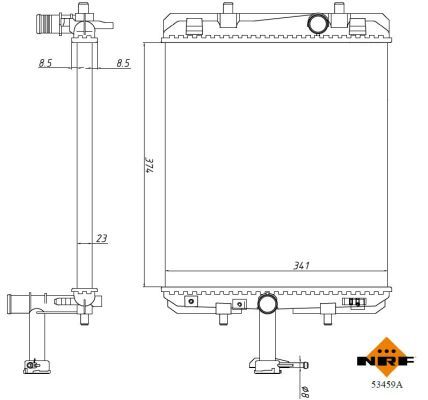 NRF 53459A Radiator, engine cooling - 5