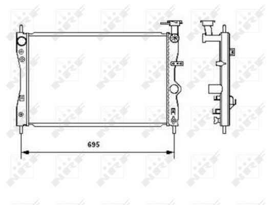 NRF 53464 Radiator, engine cooling - 4