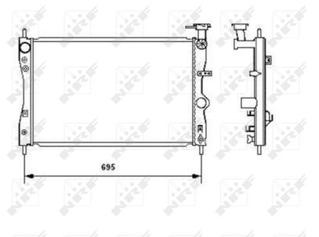 NRF 53464 Radiator, engine cooling - 4