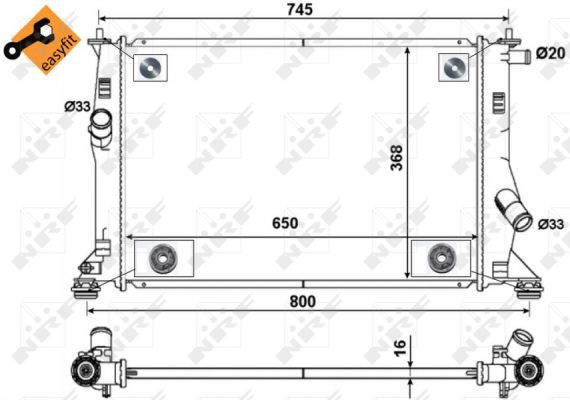 NRF 53465 Radiator, engine cooling - 4