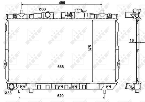 NRF 53471 Radiator, engine cooling - 5