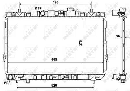 NRF 53471 Radiator, engine cooling - 5