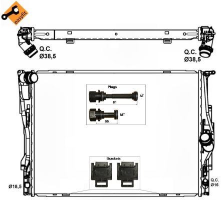 NRF 53474 Radiator, engine cooling - 6