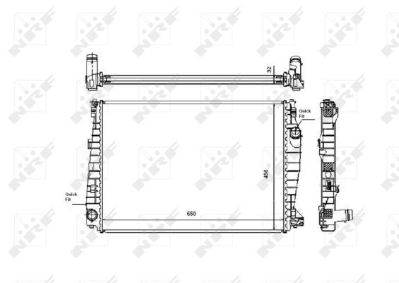 NRF 53487 Radiator, engine cooling - 5