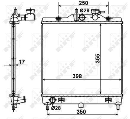 NRF 53489 Radiator, engine cooling - 4