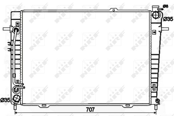NRF 53498 Radiator, engine cooling - 2