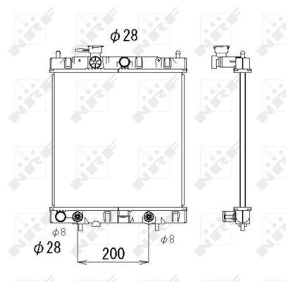 NRF 53510A Radiator, engine cooling - 5