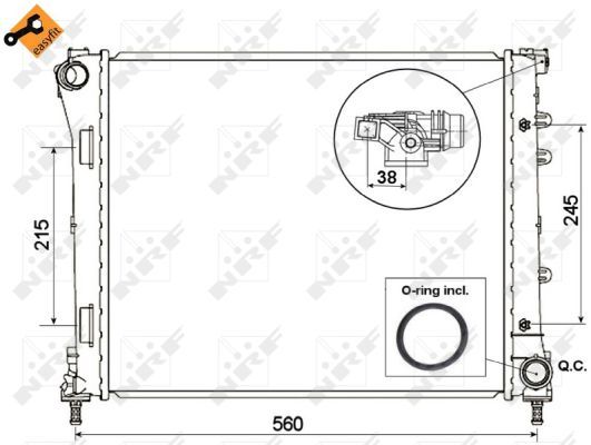 NRF 53525 Radiator, engine cooling - 4
