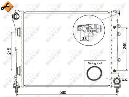 NRF 53525 Radiator, engine cooling - 4