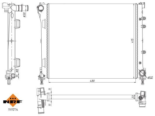 NRF 53527A Radiator, engine cooling - 5
