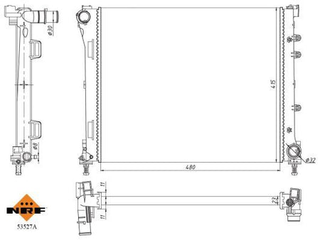 NRF 53527A Radiator, engine cooling - 5