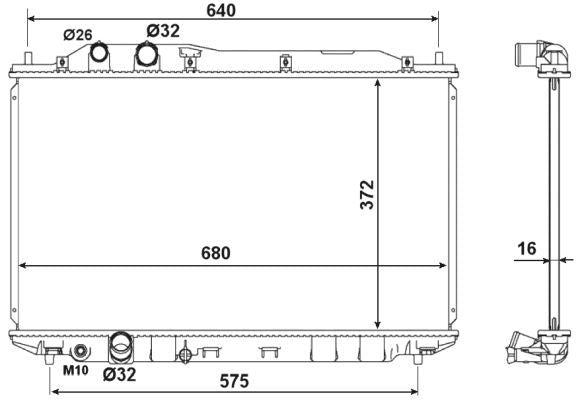 NRF 53534 Radiator, engine cooling - 1