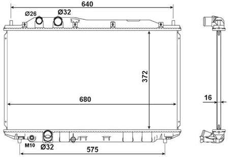 NRF 53534 Radiator, engine cooling - 1
