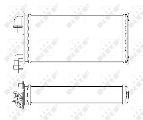 NRF 53543 Heat Exchanger, interior heating - 5