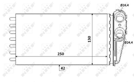 NRF 53560 Heat Exchanger, interior heating - 2