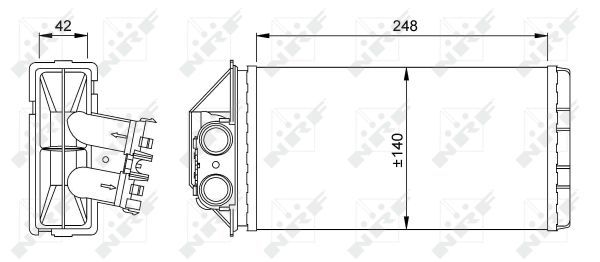 NRF 53561 Heat Exchanger, interior heating - 5