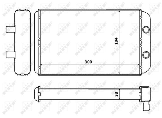 NRF 53562 Heat Exchanger, interior heating - 3