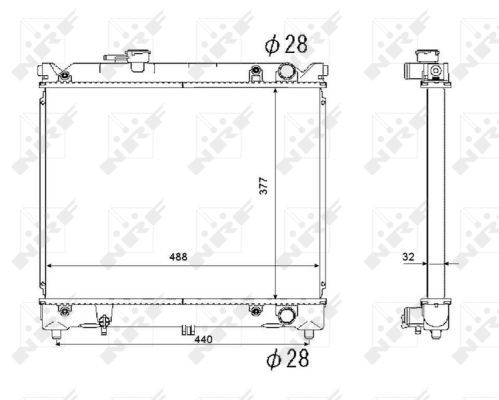 NRF 53566 Radiator, engine cooling - 5