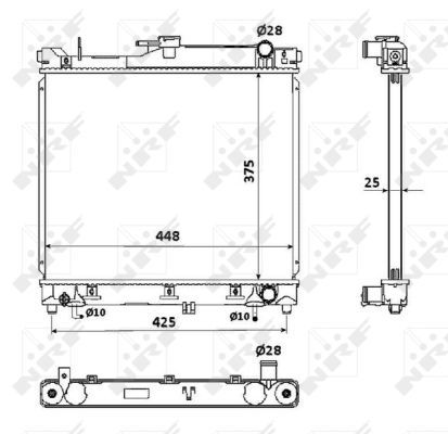 NRF 53569 Radiator, engine cooling - 5
