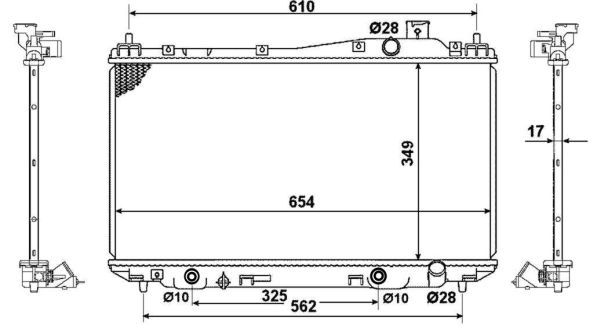 NRF 53570 Radiator, engine cooling - 4