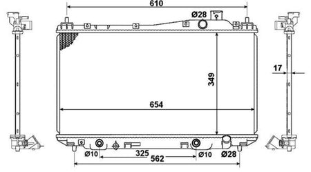NRF 53570 Radiator, engine cooling - 4
