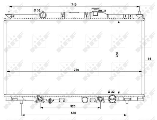 NRF 53574A Radiator, engine cooling - 1