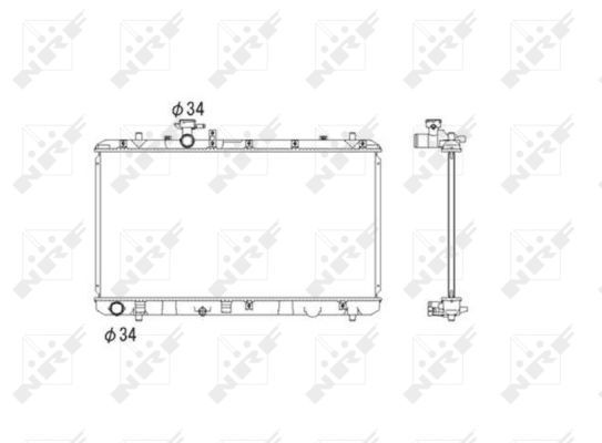 NRF 53581 Radiator, engine cooling - 5