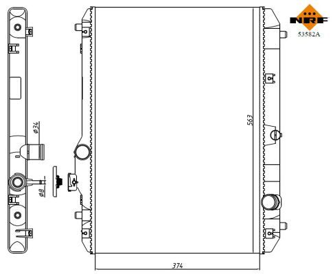 NRF 53582AA Radiator, engine cooling - 5