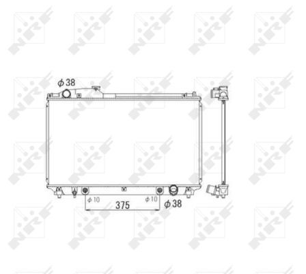 NRF 53584A Radiator, engine cooling - 5