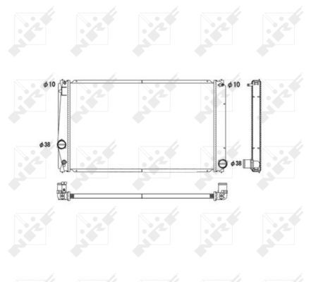 NRF 53589A Radiator, engine cooling - 5
