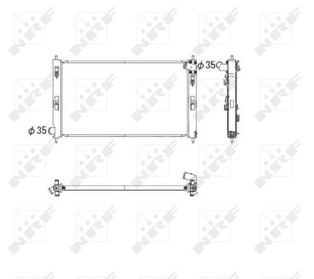 NRF 53593A Radiator, engine cooling - 4