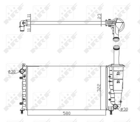 NRF 53601AA Radiator, engine cooling - 4