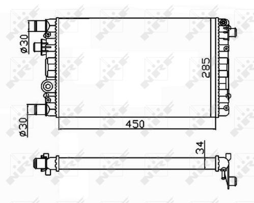 NRF 53602B Radiator, engine cooling - 4