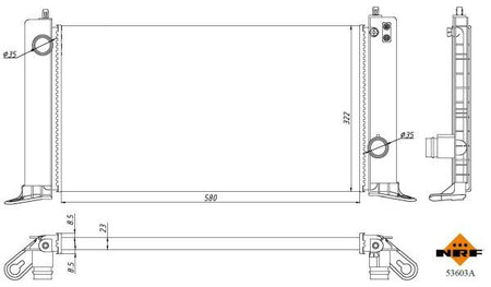 NRF 53603A Radiator, engine cooling - 5