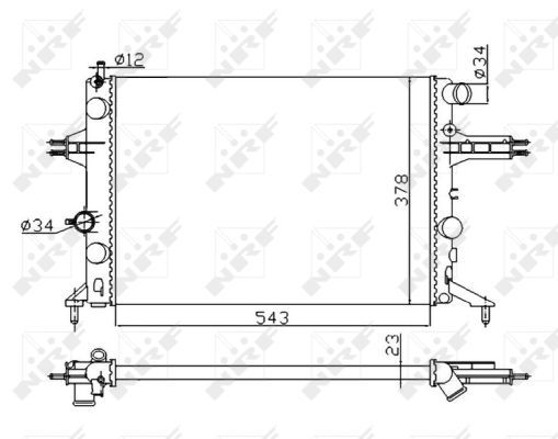 NRF 53628A Radiator, engine cooling - 5