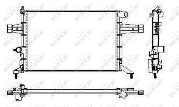 NRF 53628 Radiator, engine cooling - 6