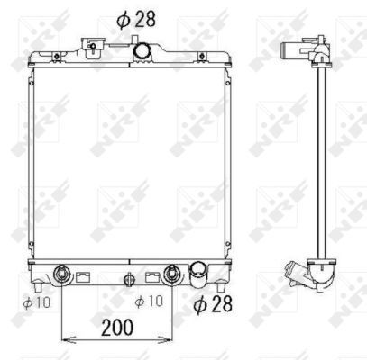 NRF 536355 Radiator, engine cooling - 5