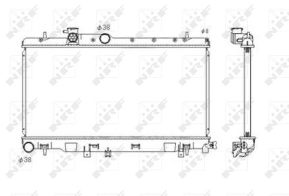 NRF 53697 Radiator, engine cooling - 5