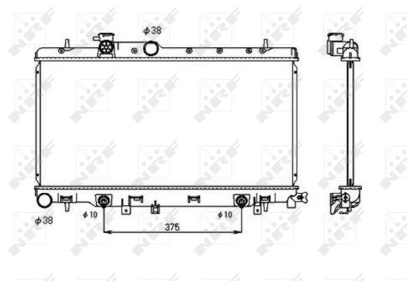 NRF 53698 Radiator, engine cooling - 5