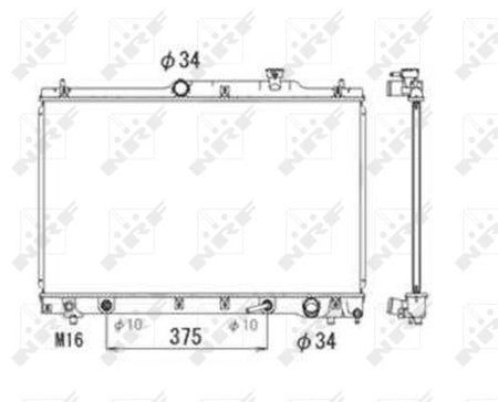 NRF 53705 Radiator, engine cooling - 5