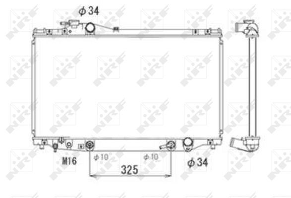 NRF 53710A Radiator, engine cooling - 5