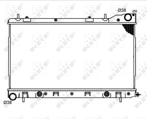 NRF 53711A Radiator, engine cooling - 5