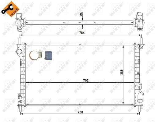 NRF 53713 Radiator, engine cooling - 6