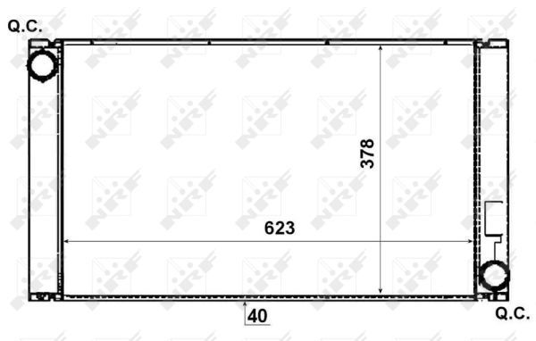 NRF 53731 Radiator, engine cooling - 1