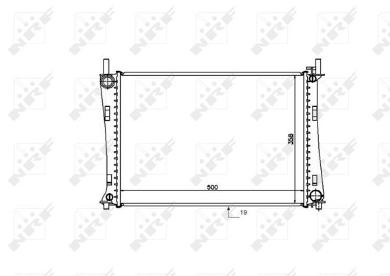 NRF 53740 Radiator, engine cooling - 5