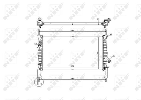 NRF 53742 Radiator, engine cooling - 5
