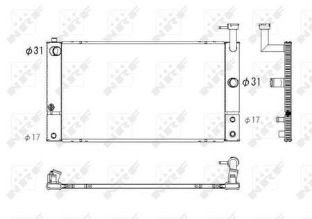 NRF 53747 Radiator, engine cooling - 5