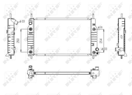 NRF 53748 Radiator, engine cooling - 5